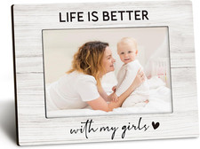 Mom Daughter 4X6 Picture Frame, Girl Mother Gifts, Mother Day Birthday Gifts fro