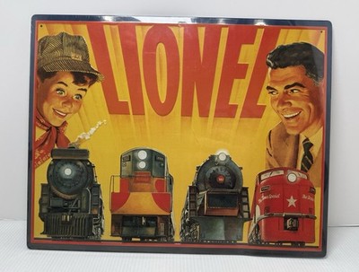 NEU Vintage Lionel Train Great American Railways 1954 Katalog Cover Blechschild