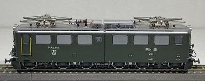 Bemo H0m 1254/1 E-Lok ''Raetia'' 701 RhB gebraucht & OVP