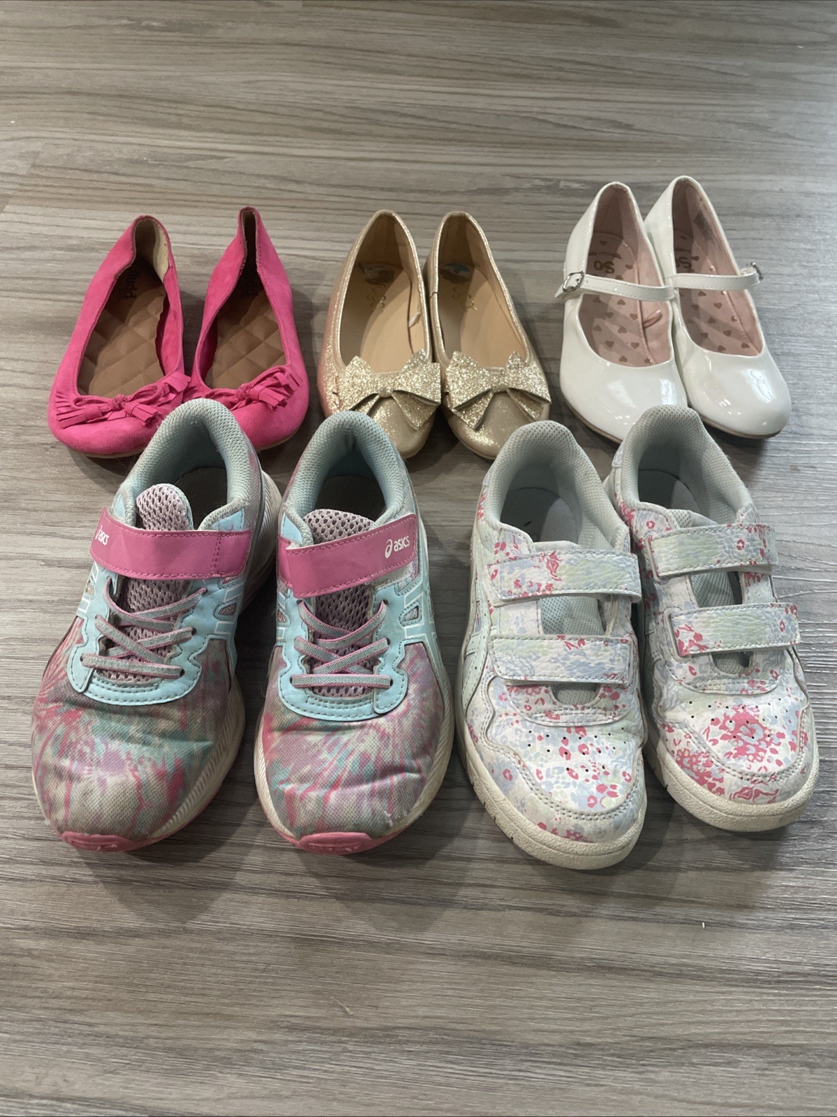 Girls Shoes Mixed Lot Kids Size 2 ASICS Dress Shoes School Play Shoes