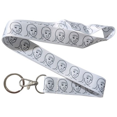 Wojak Feels Guy Meme Keychain Lanyard