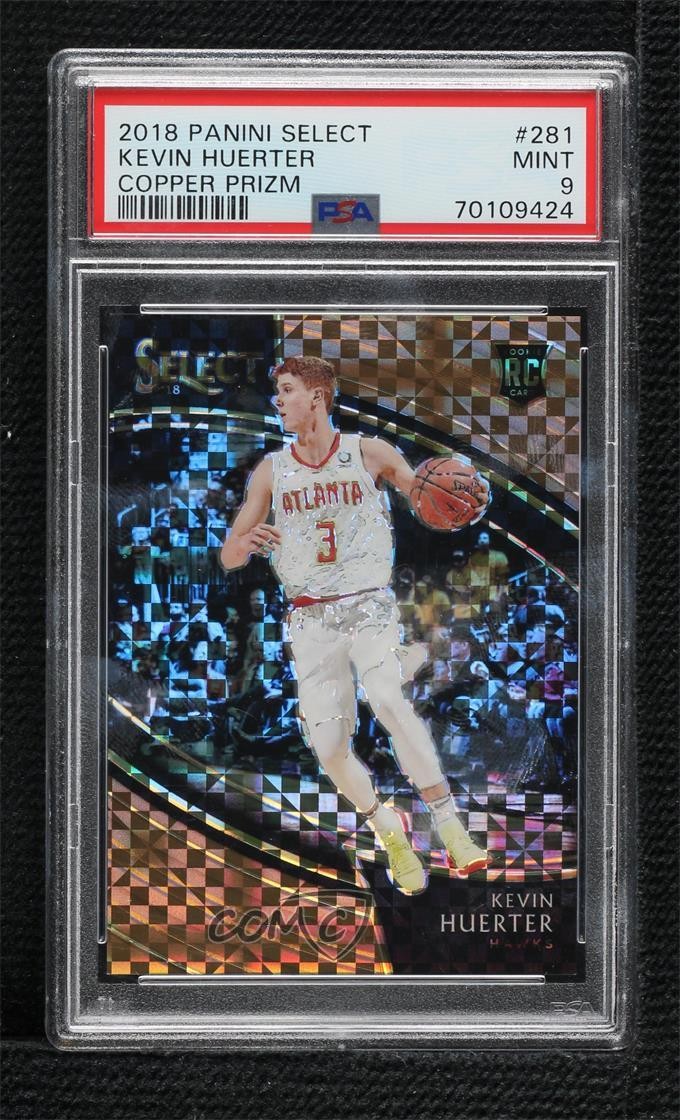 2018 Panini Select Courtside Copper Prizm /60 Kevin Huerter #281 PSA 9 MINT 5xx