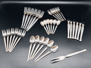 1 194Kg 120er Silber Besteck Ebel versilbert für 5 6 Personen kein 90er 100er