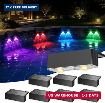 4 Pack Solar Pool Lights for above Ground Pools, Swimming Inground Pool LED Ligh