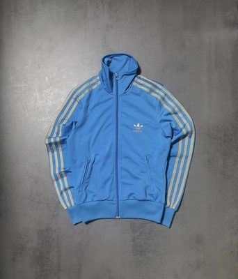 Adidas Firebird Trainingsjacke Hellblau Gold Damen M Vintage 2011