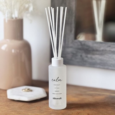 (Coconut+Citrus+Amber) Scented Reed Diffuser 3 Fl Oz (90mL) 8 Synthetic Reeds