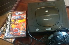 sega saturn model 2 console retro collectable with x men children of atom game