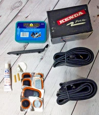 Bike Tube Kit Includes Inner Tube, Tube Patching Kit and Tube/Tire Levers