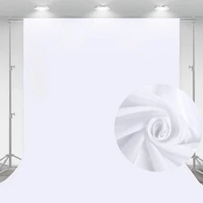 Aimosen 10 x 7 FT White Backdrop Background for Photography, 7 X 10 FT, 