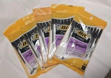 BIC Cristal Pen 5PK x 10 Ballpoint Pen Black Xtra Smooth Medium Point Pens Lot