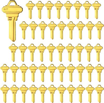 5Pin Key Blanks SC1 Brass Finish Uncut Blank Keys Pack of 50 Keys
