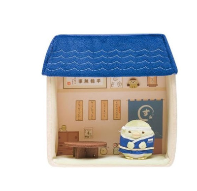 SAN-X Sumikko Gurashi Scene Plush Pengin/Sushi shop/Table set of 3 Sumikko