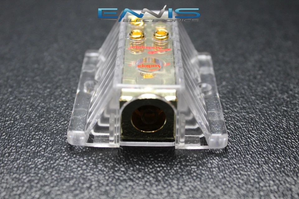 4 TO 8 GAUGE DISTRIBUTION BLOCK AUDIOPIPE GOLD 24K POWER WIRE GAUGE PB-1448 - Image 3 of 4