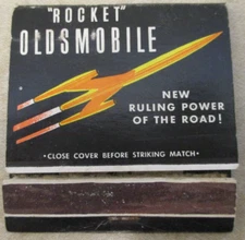 Vintage! Rocket Oldsmobile Matchbook Power to Go! City Motor Company Tacoma Wash