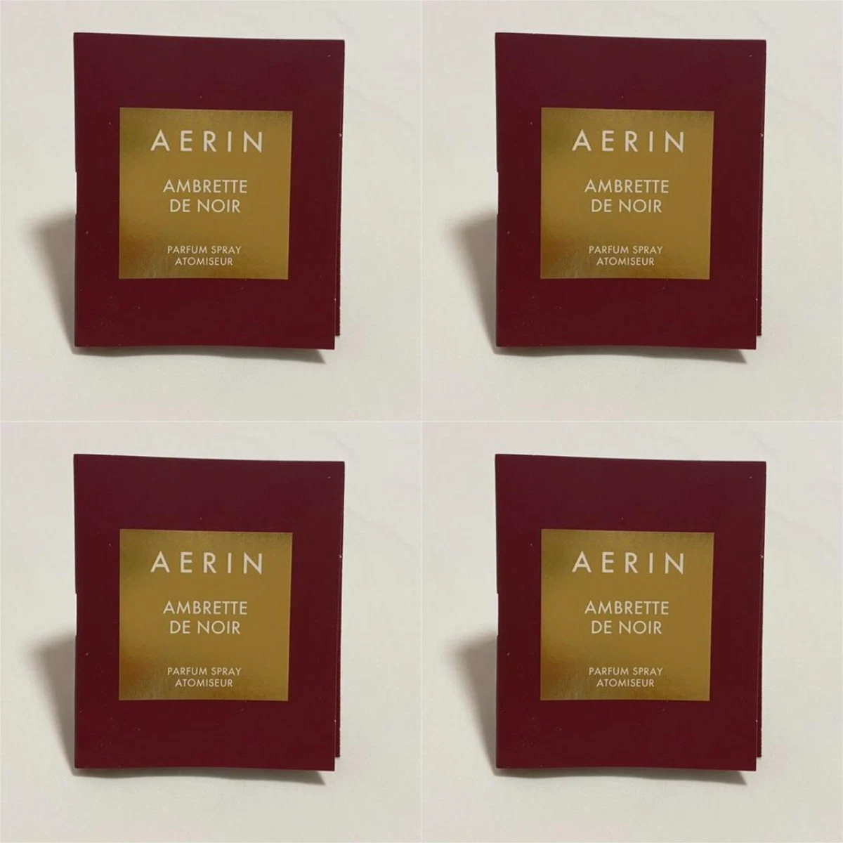 Lot 4 Aerin Ambrette de Noir Eau de Parfum EDP Sample Spray Vial 0.05 oz 1.5 ml