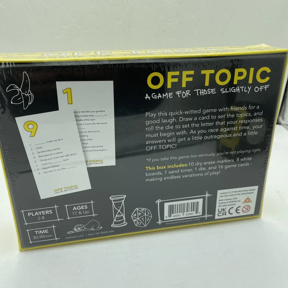 Off Topic Adult Party Game Fun Board & Card Game for Group Game Night - Image 3 of 4