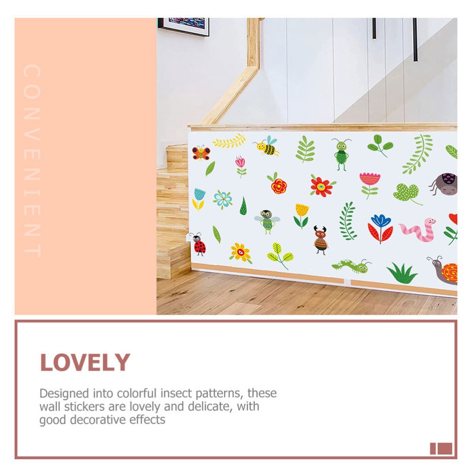 Pvc Insect Wall Sticker Animal Wallpaper Decals for Walls Peel and