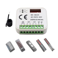 Ricevente radio 2 canali RxMulti compatibile telecomandi SOMMER 433 e 868 mhz