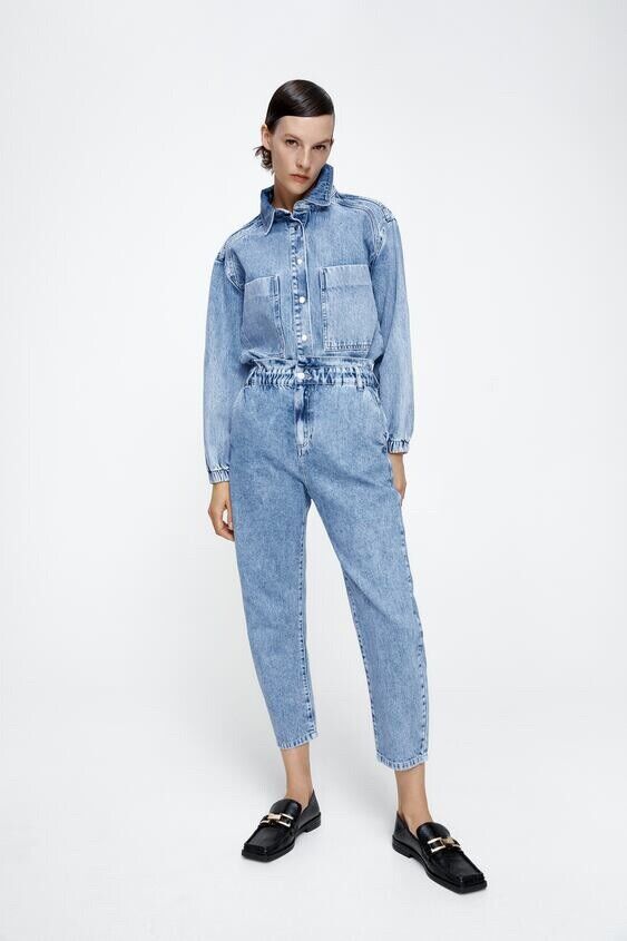 Zara Z1975 Baggy Pixar Disney Toy Story Denim Jeans High Zara Z1975 Baggy Pixar Disney Toy Story Denim Jeans High