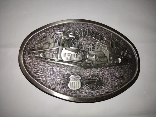 Pewter Union Pacific Missouri Pacific 1983 Merger #4481 Belt Buckle New #2/J - Picture 2 of 5