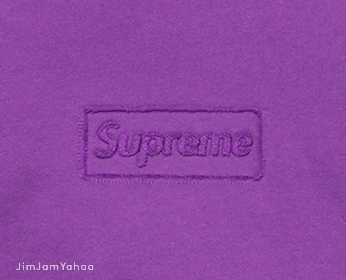 Supreme, Cutout Logo Crewneck, Violet - Medium | SS20 (Deadstock