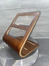 Yamazaki Home Rin Plywood Tablet and Electronics Organizer Rack Brown