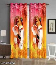 God Printed Bhagwan/Temple/Mandir/Curtain 1pc
