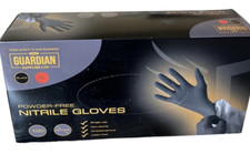 Black Nitrile Examination Gloves ? 5 mil, Powder-Free, Latex-Free, Tracked Del
