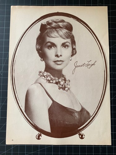 Vintage 1962 Hollywood Star Portrait - Janet Leigh - Publicity Photo
