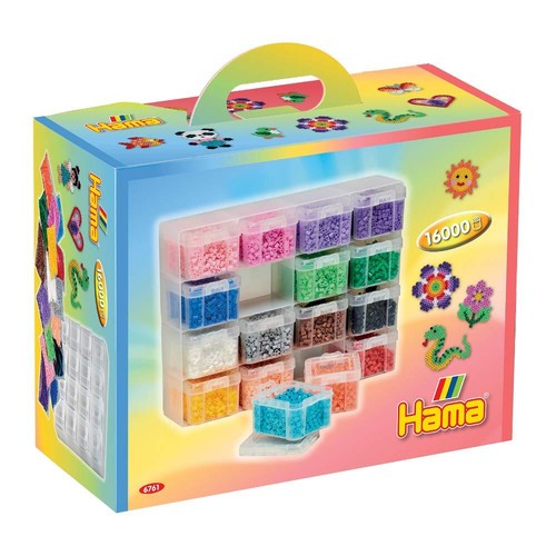 Hama - 2 platen Vlinder en Princesse voor strijkkralen, maat maxi