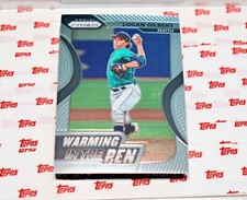 2020 Panini Prizm Warming In The Pen Silver Prizm Logan Gilbert Seattle Mariners