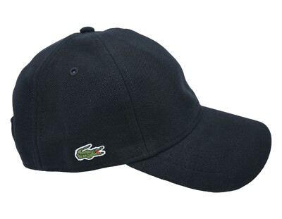 Lacoste Sport Side Logo Strapback Hat Black/Navy