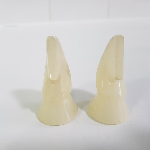 1960s Chiellini Alabaster white chess piece REPLACEMENT Knights (2) Horses - Picture 2 of 10
