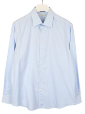 SUITSUPPLY Try On Slim Fit Formal Shirt Men's 44 / 17 1/2 Button Up Blue