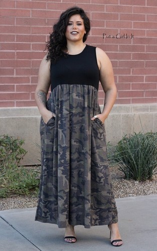 New PLUS SIZE Womens SOFT USA CAMO 