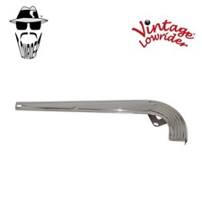 VINTAGE LOWRIDER STEEL BICYCLE CHAIN GUARD W/LINE CHROME FOR 20" BIKES.