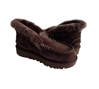 UGG ANSLEY ハラコ×スウェード　レオパード　24cm UGG Ansley Parc Burnt Cedar (Women's) - 1158250-BCDR - US