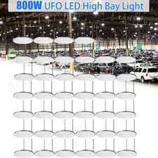 40 Pack 800W UFO Led High Bay Lights Commercial Warehouse Factory Light Fixture