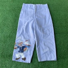 Sz 28x20- Vintage 70  s Hunter  s Run Popeye custom painted slacks youth UNIQUE 