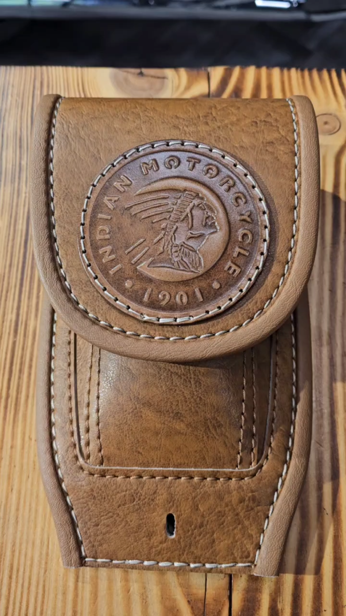Indian Chief Gas Tank Pouch Bag BIB Roadmaster, Chieftain Brown AJ