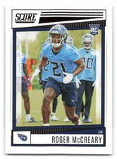 Roger McCreary 2022 Score FOOTBALL #347 Tennessee Titans