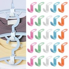 Space Saving Hanger Extender Hooks 100PCS Clothes Hanger Connector Hooks Clos...