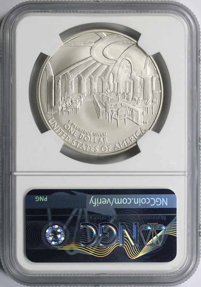 2005-P John Marshall $1 Commemorative Dollar NGC MS69 - Image 2 of 2