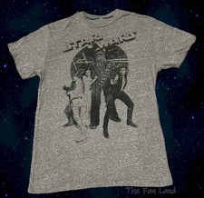 New Star Wars Luke Chewbacca Leia Han Solo Mens Vintage T-Shirt