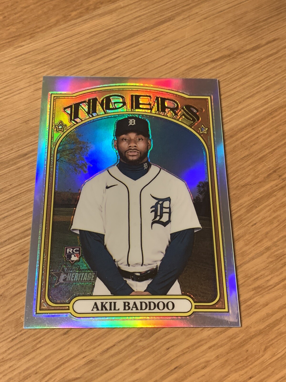 2021 Topps Heritage High Number Chrome Refractor, Akil Baddoo RC, #509/572 NM/M