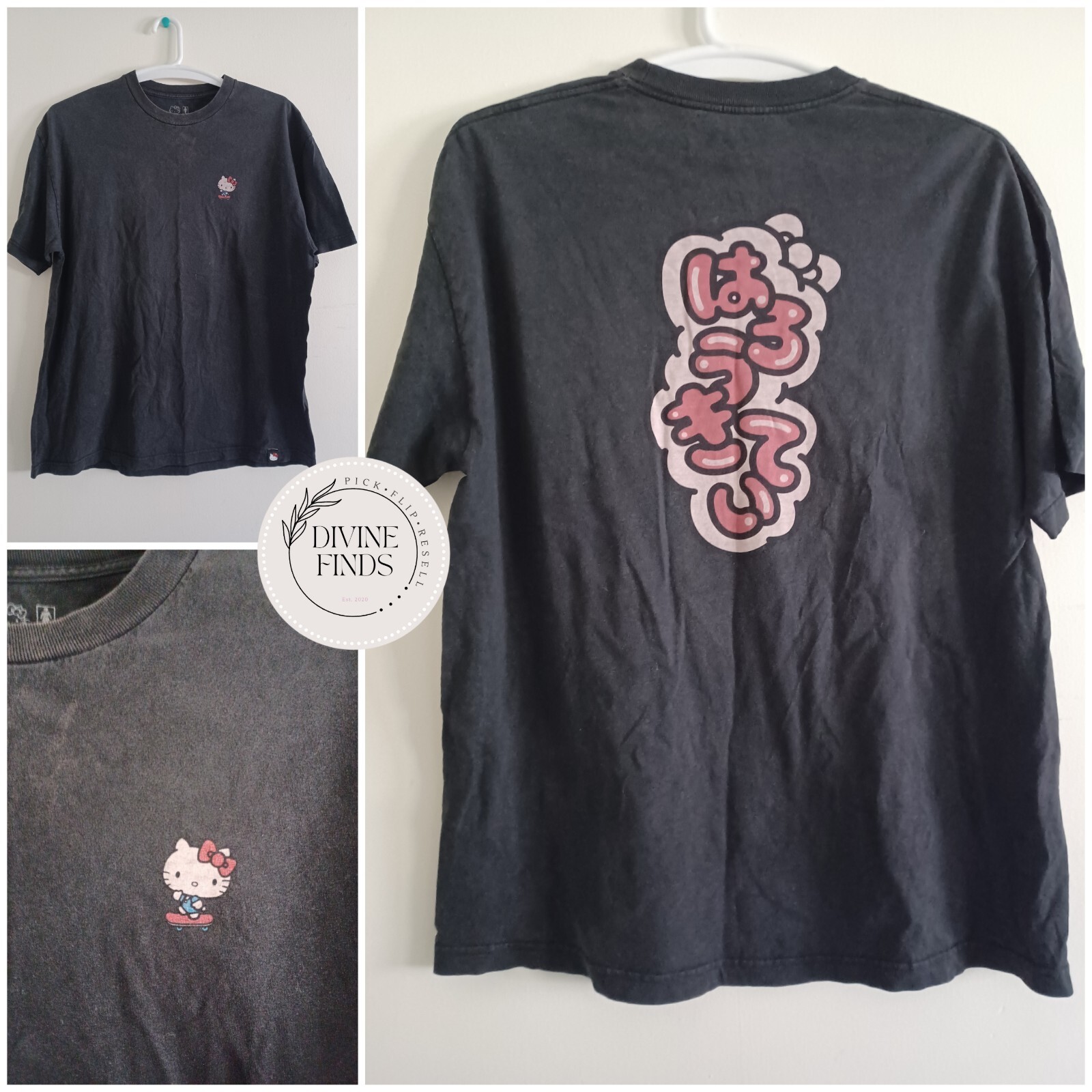 Hello Kitty x GIRL Skateboards Shirt Sanrio World Ind… Gem