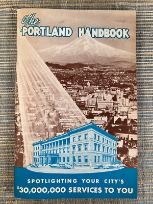 #ad Portland Handbook 1953 City Council Listing Functions Government Services Oregon $9.99