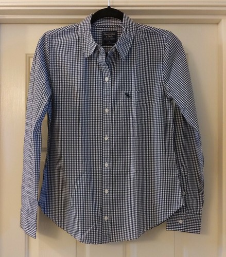 \u0026 Fitch Icon Poplin Shirt Navy Blue 