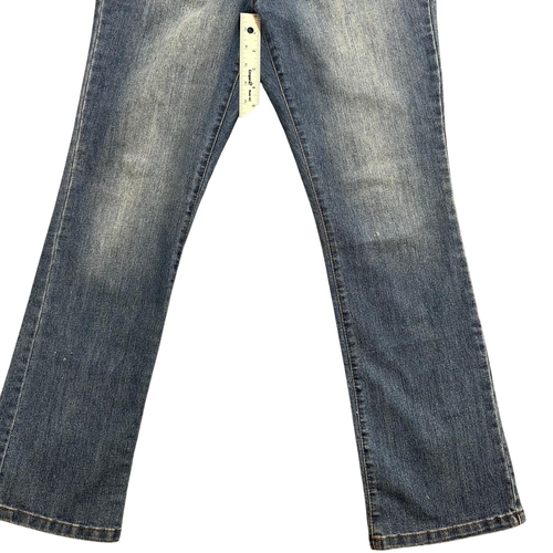 Style&Co Bootcut Jeans Womens Size 8P Blue Stretch Leather Pockets Mid Rise - Picture 3 of 10