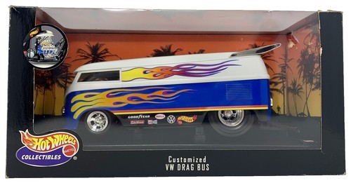 Hot Wheels Customized VW Volkswagen Drag Bus 1/18 Scale Diecast